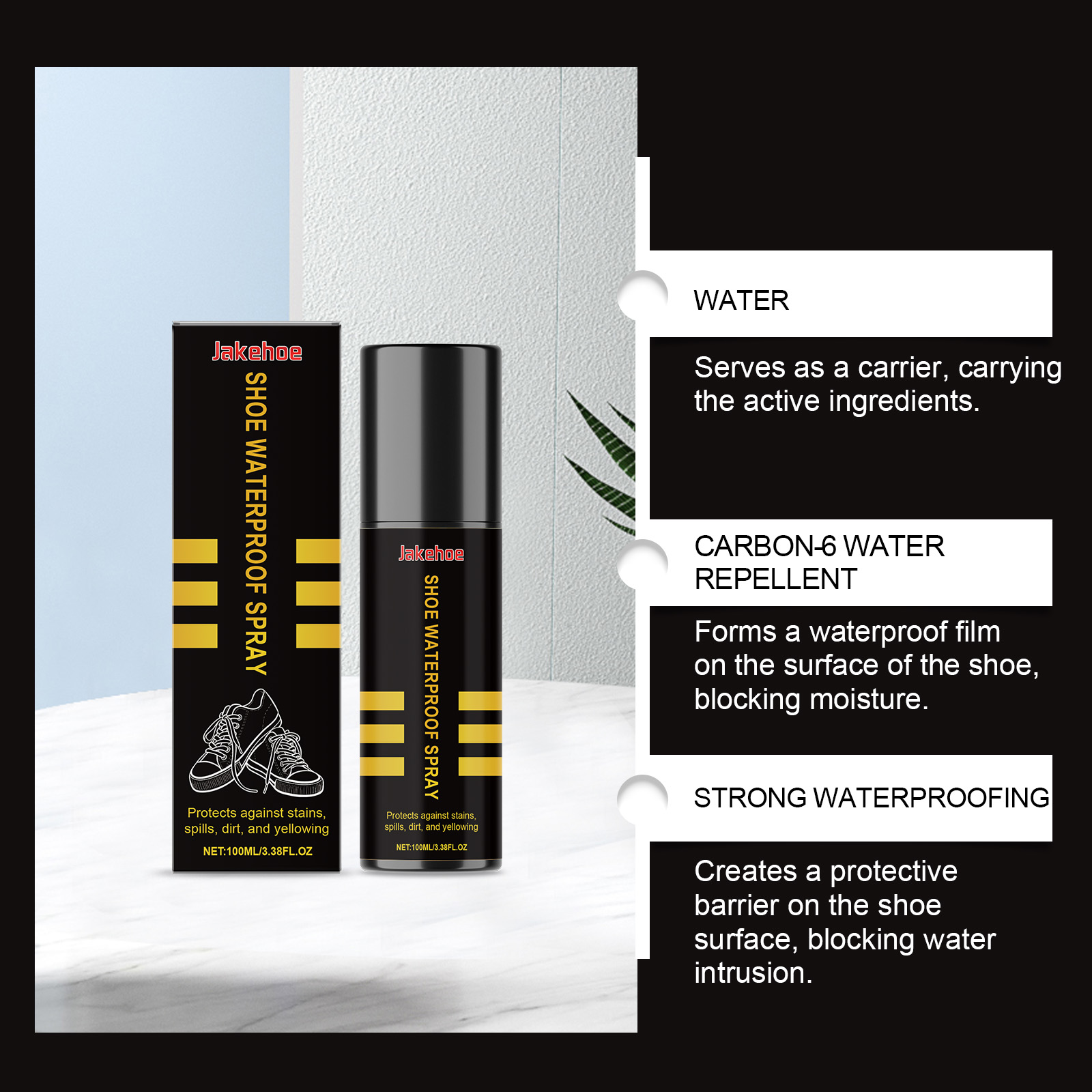 White Sneaker Care Kit - Ayakkabı Su Geçirmez Koruyucu Sprey, Spor